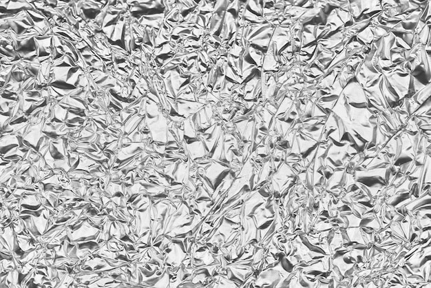 papier d'aluminium froissé abstrait noir et blanc effet argenté