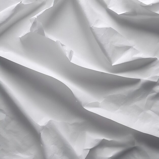 Papier blanc froissé texture de papier blanc