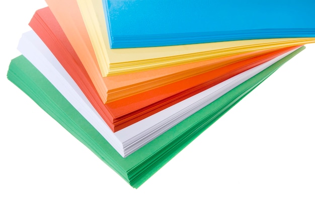 Papier de couleur différente