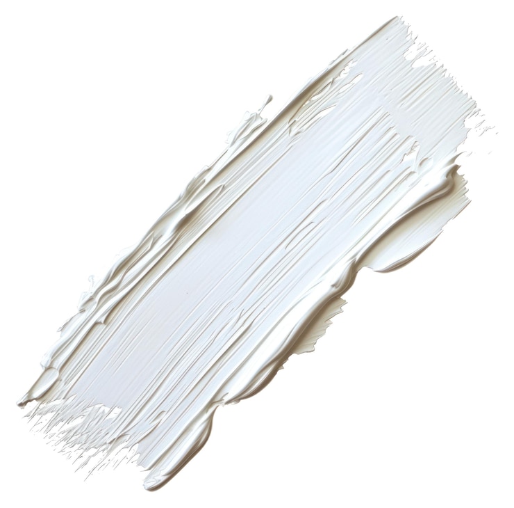 Photo papier de croquis à fond de peinture blanche pâle plate à coups de pinceau