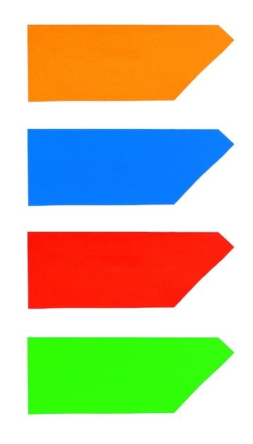 Papier déchiré isolé sur fond blanc