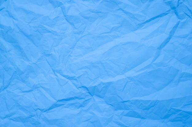 Papier froissé de texture de papier à la mode de couleur bleu clair