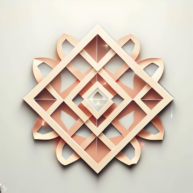 Papier graphique de l'art géométrique islamique Décoration islamique