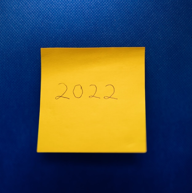 papier jaune 2022 nouvel an