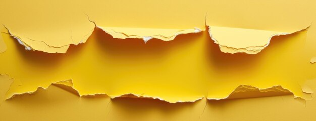 Le papier jaune déchiré