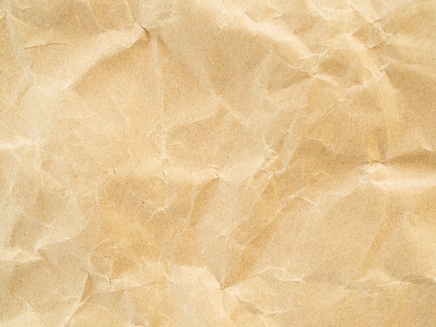 Photo papier kraff brown crumped arrière-plan produit de mock-up d'été et d'automne