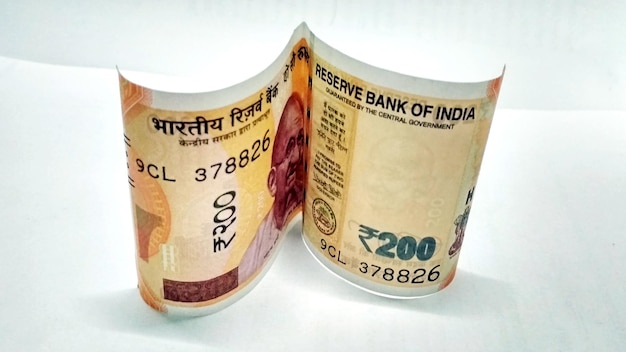 Papier-monnaie indien de 200 roupies