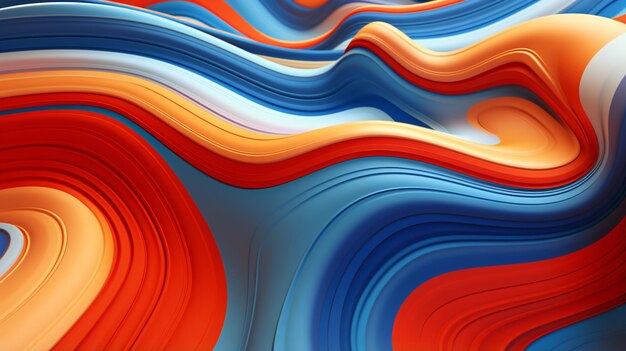 Papier peint 3D de tissu de couleur abstraite flottant