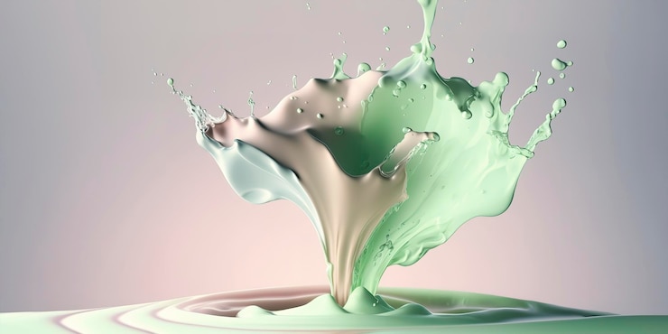 Photo papier peint abstract paint splash liquide aux couleurs pastel