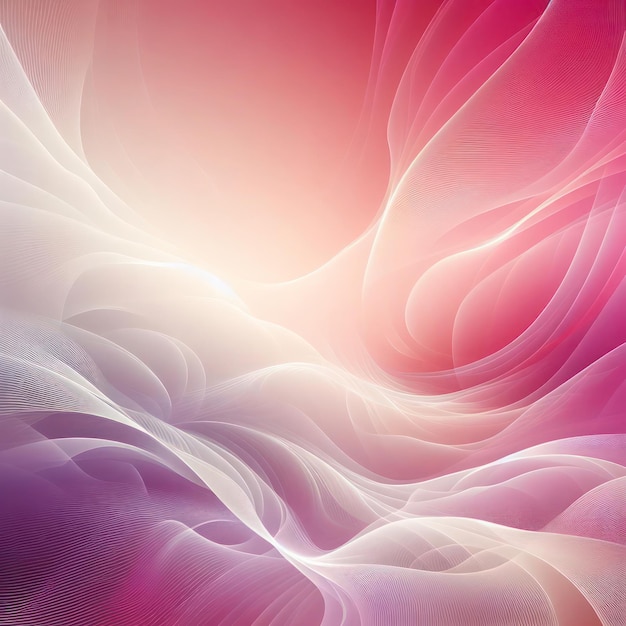 Un papier peint abstrait avec un mélange de gradients doux blancs et magenta