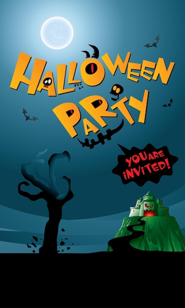 Le papier peint d'arrière-plan de l'icône d'Halloween