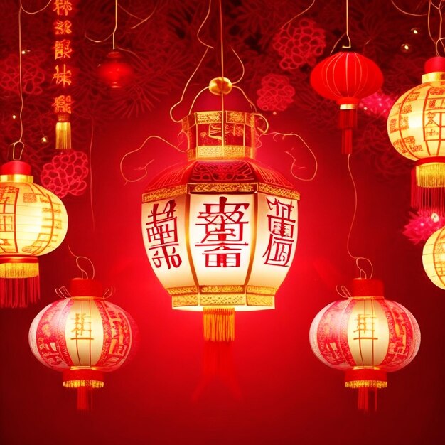 papier peint ou arrière-plan pour le Nouvel An chinois
