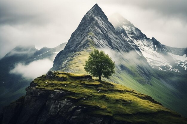 Papier peint au paysage naturel pour les vidéoconférences