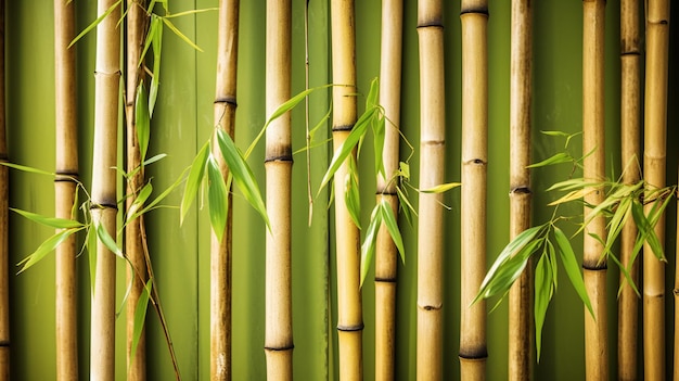 Papier peint en bambou qui dit bambou dessus