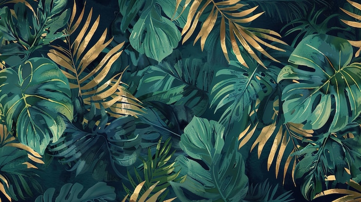 Photo papier peint à base de plantes