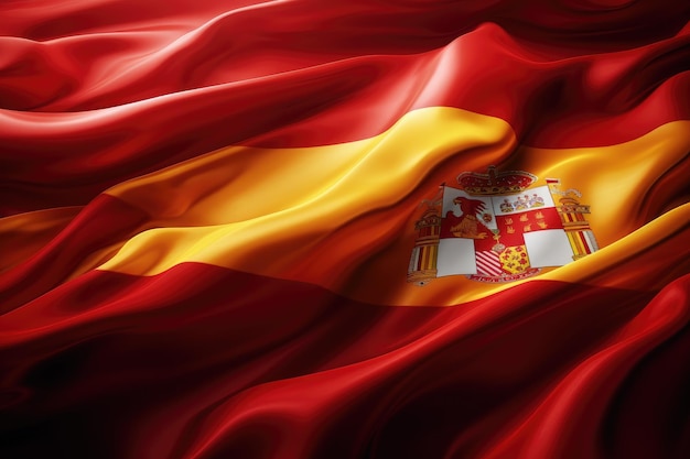 Papier peint du drapeau de l'Espagne pour le jour de l'indépendance