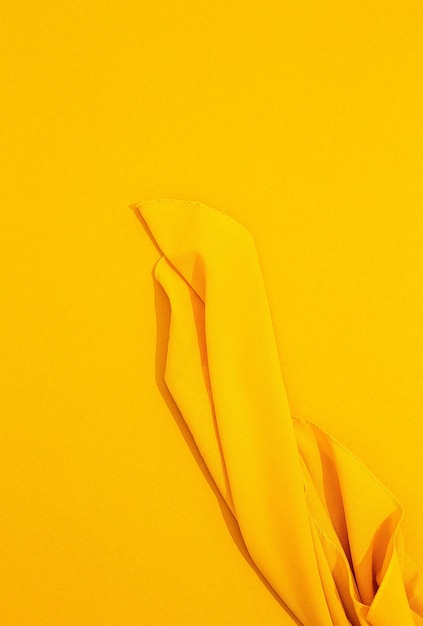 Papier peint élégant minimal Soie textile jaune et fond jaune Couleurs tendance