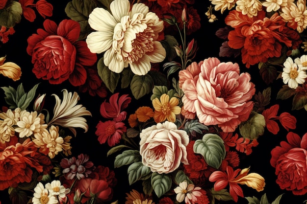 Papier peint esthétique à motif floral pour téléphone