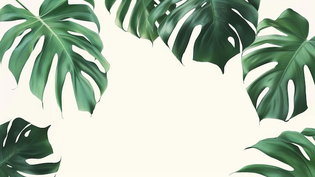 Papier peint à la feuille de monstera tropicale modèle de feuille abstrait moderne conception de texture botanique pour les arts muraux et le papier peint