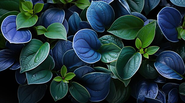 papier peint de feuilles exotiques colorées