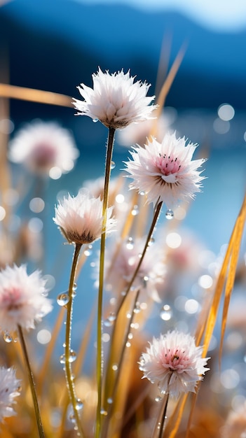 Papier peint fleurs