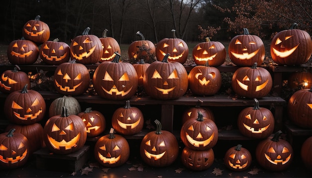 Papier peint de fond d'une fête à thème d'Halloween effrayant