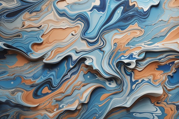 Papier peint sur fond de peinture bleuâtre abstraite