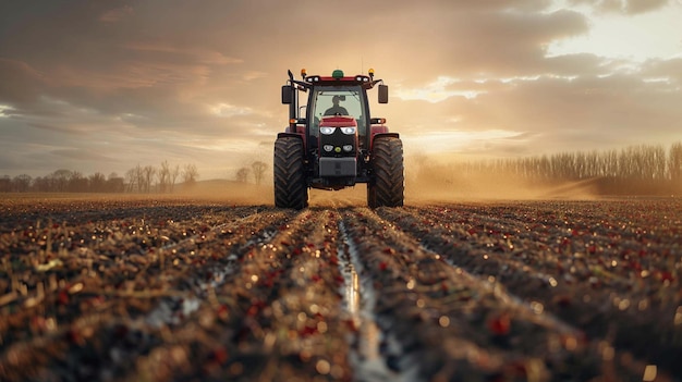 Papier peint GPS équipé de tracteur automatisé