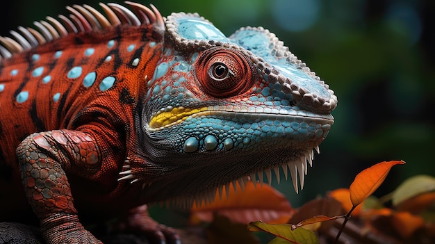 Le papier peint Iguana HD 8K est une image photographique.