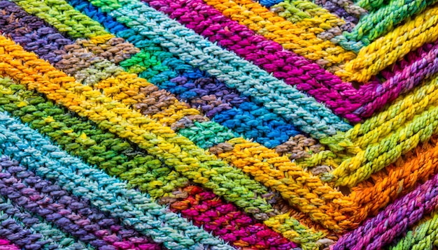 papier peint en laine tricoté de texture colorée vue supérieure de près
