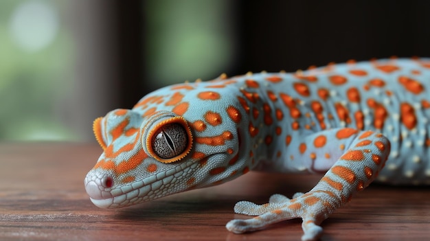 Photo le papier peint de lézard coloré