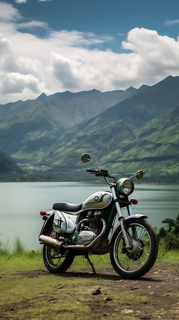 Le papier peint mobile de la moto moderne est un paysage de motards.