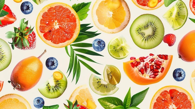 papier peint à motifs de fruits