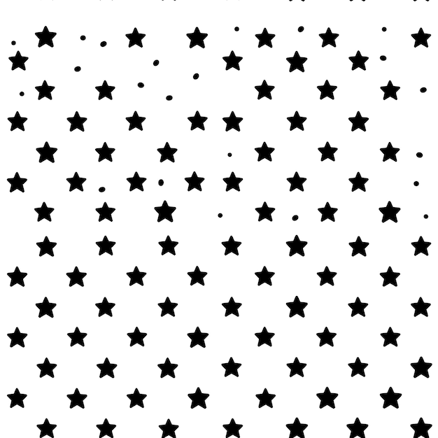 Photo un papier peint noir et blanc avec des étoiles et un fond noir et blanc