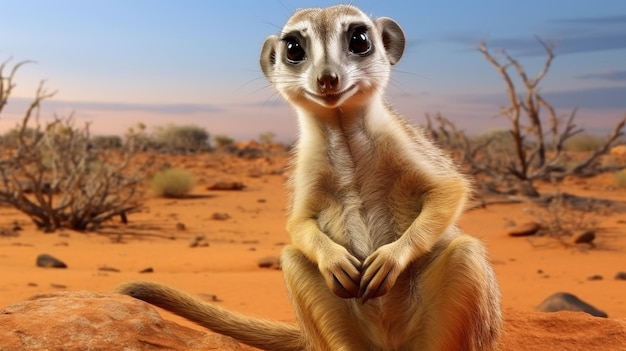 Photo le papier peint parfait meerkat hd 8k image photographique