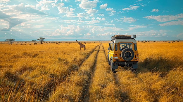 Photo un papier peint pour une aventure de safari passionnante