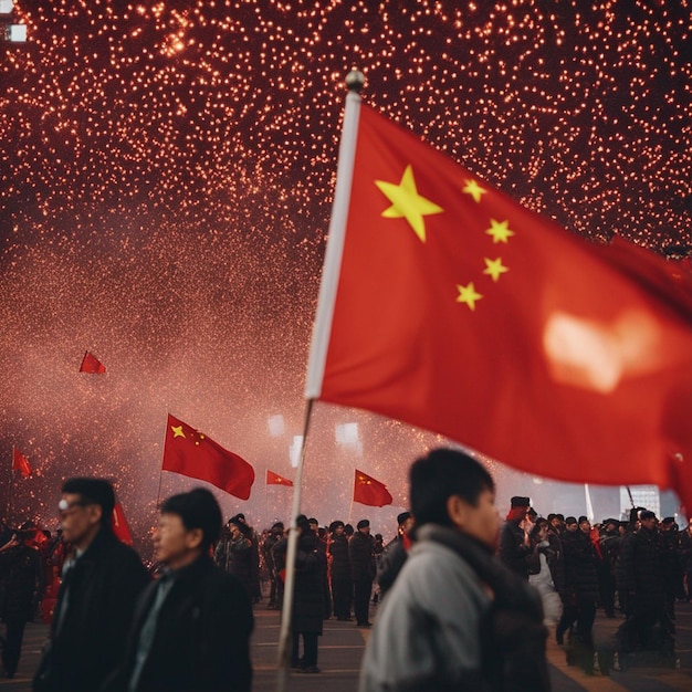 Papier peint pour la fête de la République populaire de Chine