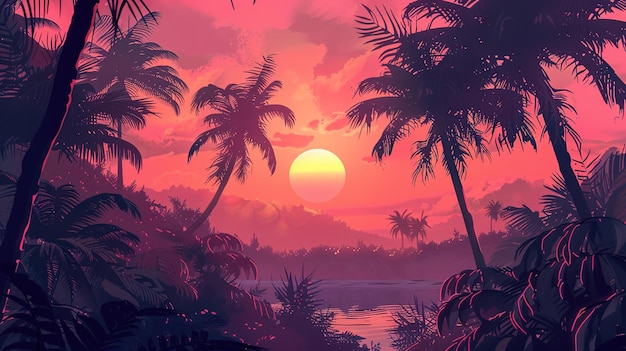 Papier peint pour les îles tropicales
