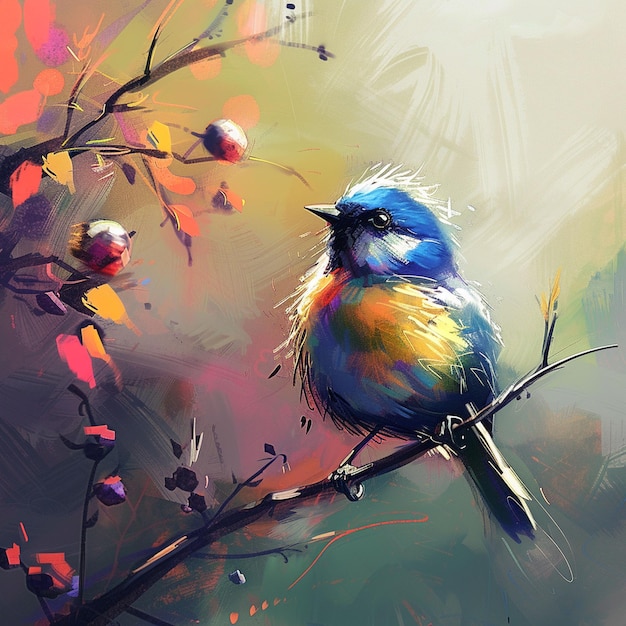 Papier peint pour oiseaux