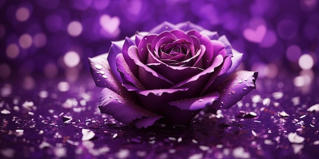 Le papier peint de la rose violette