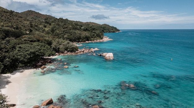 papier peint Seychelles depuis les airs