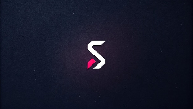 papier peint sombre avec un logo en lettres