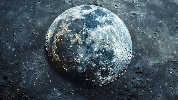 papier peint sur la surface de la lune