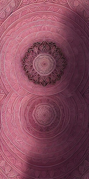 Un papier peint symétrique de conception mandala