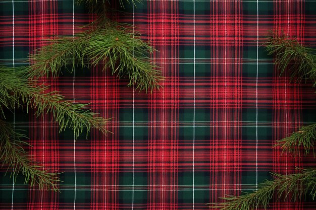 Photo papier peint en tartan à carreaux de noël