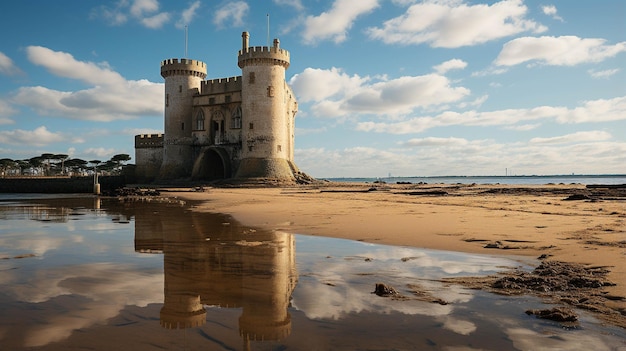 le papier peint de la tour de belem image photographique HD