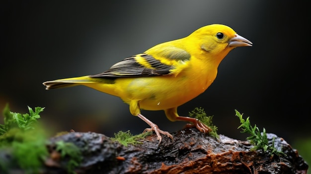 Papier peint UHD de l'oiseau jaune volant