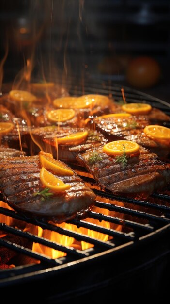 Papier peint UHD pour les steaks de poisson