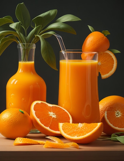 papier peint de la vie morte du jus d'orange