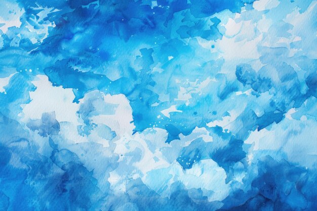 Papier à texture de fond à aquarelle bleu ciel